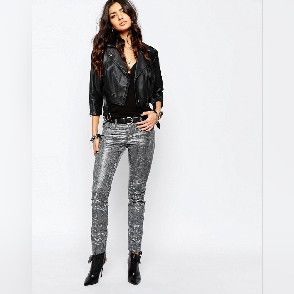Tripp NYC Metallic Jeans Size 3/26